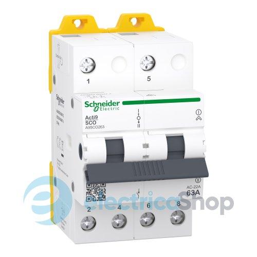 Перемикач 3-х позиційний iSSW Acti9 2P 63 A I-O-II (Schneider Electric A9SCO263)