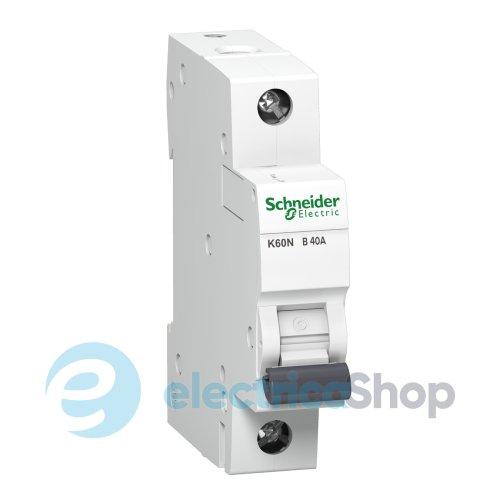 Автоматичний вимикач 1-п, 40А, B, 6kA, Acti9 K60N Schneider Electric A9K01140