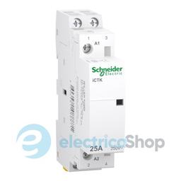 Контактор 25A/250V, 2НВ, котушка 230-240V/AC, DIN, Acti9 iCTK, SE A9C40225