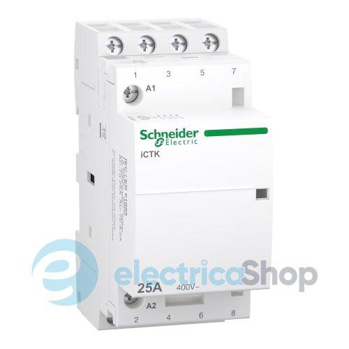 Контактор 25A/400V, 4НВ, котушка 220-240V/AC, DIN, Acti9 iCTK, SE A9C40425