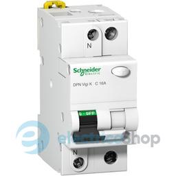 Дифавтомат 1P+N, 10A, C, 6кA, A тип, 30мА, Acti9 DPN Vigi K, SE (A9D21610)
