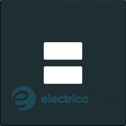 Накладка для розеток USB Lumina/Gallery, Hager WXD112C, чорна