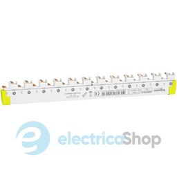 Гребінчаста шина нижня, 1L+N, ширина 9 мм, 12 модулів, 80А Schneider Electric Acti9 A9XPH612