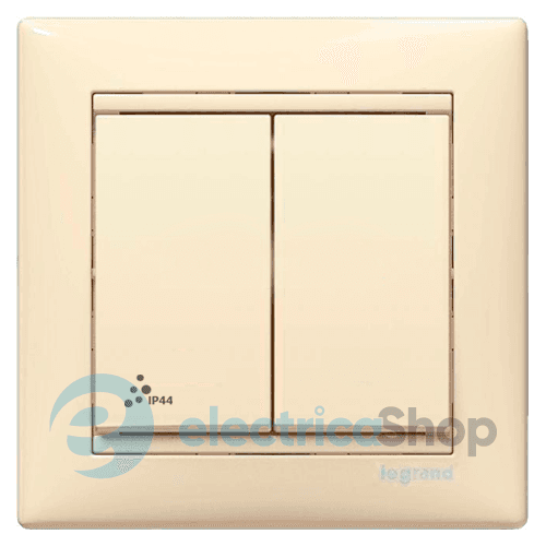 Перемикач IP44 2-кл. для серії Valena Classic Legrand 774198 слонова кістка
