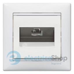 Комп'ютерна розетка 1хRJ45 6кат UTP 774246 Legrand Valena, колір білий