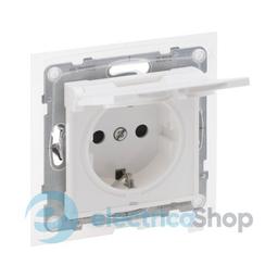 Розетка IP44 із з/к та кришкою і захист. шторками (пруж.клеми) 16А/250V для серії SUNO Legrand 721123 білий