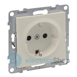 Розетка із з/к та шторками (пруж.клеми) 16А/250V для серії SUNO Legrand 721220 слонова кістка