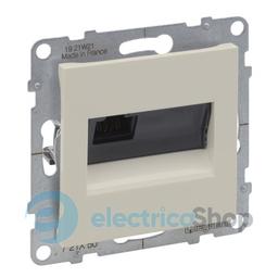 Розетка компьютерна 1-а RJ45 Cat5E/UTP для серії SUNO Legrand 721250 слонова кістка