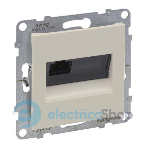 Розетка компьютерна 1-а RJ45 CAT6/UTP для серії SUNO Legrand 721252 слонова кістка