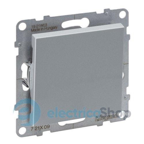 Кнопка 1-кл (пруж.клеми) 6A/250V для серії SUNO Legrand 721309 алюміній