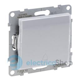 Кнопка 1-кл з тримачем етикети 6A/250V для серії SUNO Legrand 721310 алюміній