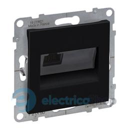 Розетка компьютерна 1-а RJ45 Cat5E/UTP для серії SUNO Legrand 721450 чорний