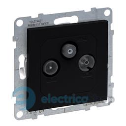 Розетка TV-R-SAT кінцева 10dB для серії SUNO Legrand 721469 чорний