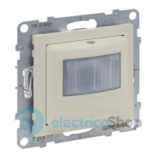 Датчик руху універсальний без регулювання з нейтраллю 500Вт/230V LED для серії SUNO Legrand 721277A слонова кістка