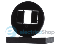 Накладка для розеток для гучномовців, USB-розеток Berker 1930/Glas чорна