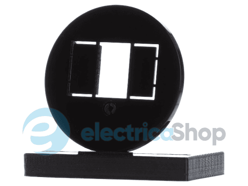 Накладка для розеток для гучномовців, USB-розеток Berker 1930/Glas чорна