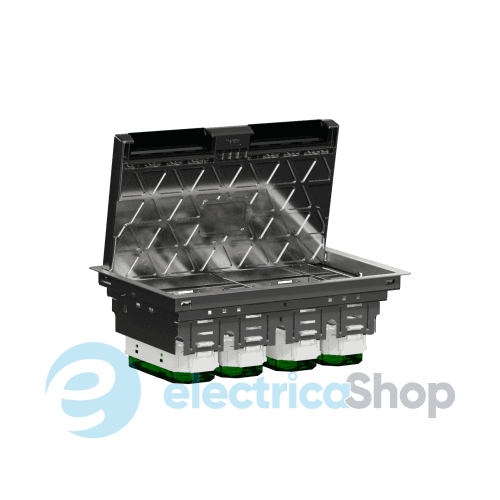 Підлоговий лючок, металевий, 12 модулів (XL), Unica System+ SE INS52127
