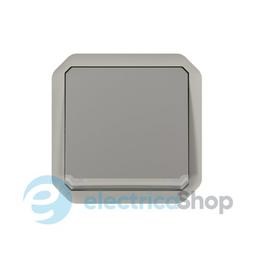 Перемикач 1-кл. 10А/250В з індикацією мех-м. Legrand Plexo New 069512L колір сірий