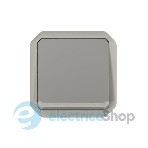 Перемикач з підсв. 1-кл. 10А/250В мех-м. Legrand Plexo New 069513L колір сірий