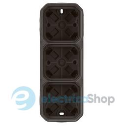 Коробка наклад. 3-пост. гориз./верт. Legrand Plexo New 069603L колір антрацит