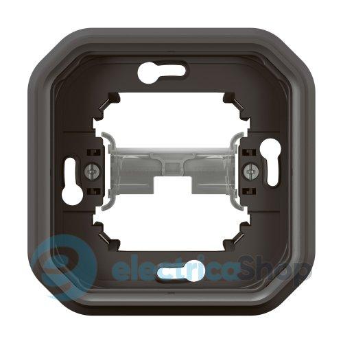 Рамка-супорт 1-пост. з монт. лап. вбуд. Legrand Plexo New 069609L колір антрацит