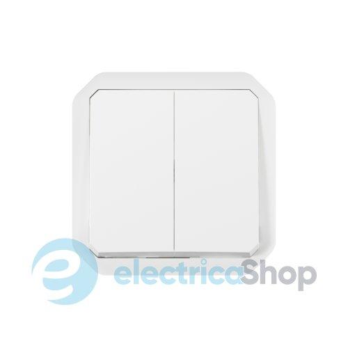 Перемикач/кнопка 2-кл. 10А/250В мех-м. Legrand Plexo New 069625L колір білий