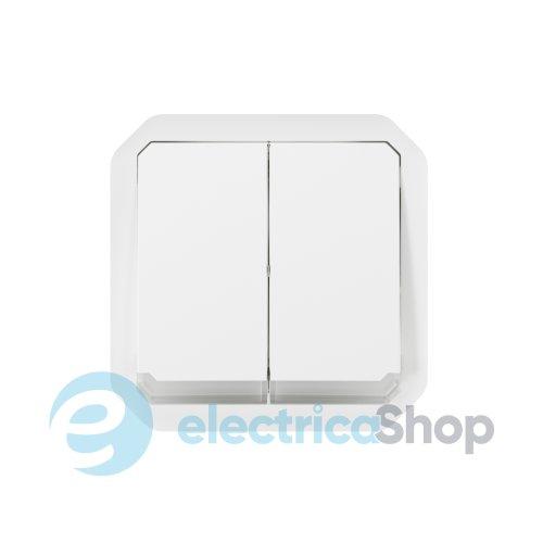 Перемикач/кнопка з підсв. 2-кл. 10А/250В мех-м. Legrand Plexo New 069626L колір білий