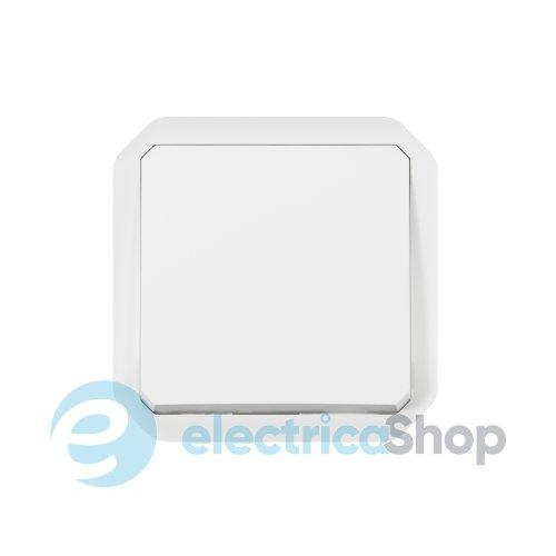 Кнопка 1-кл. 10А/250В з перем. мех-м. Legrand Plexo New 069631L колір білий