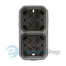 Коробка наклад. 2-пост. гориз./верт. Legrand Plexo New 069672L колір сірий