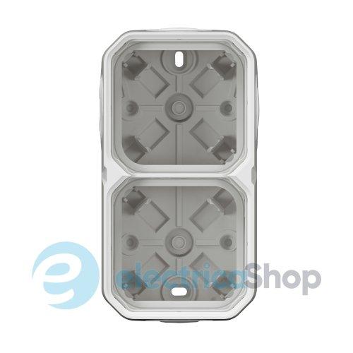 Коробка наклад. 2-пост. гориз./верт. Legrand Plexo New 069690L колір білий
