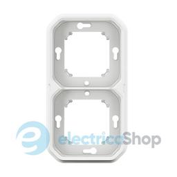 Рамка-супорт 2-пост. гориз./верт. вбуд. Legrand Plexo New 069694L колір білий