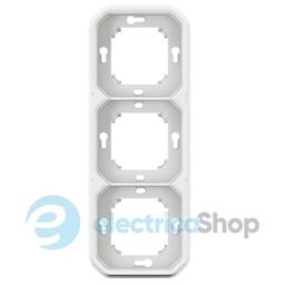 Рамка-супорт 3-пост. гориз./верт. вбуд. Legrand Plexo New 069698L колір білий