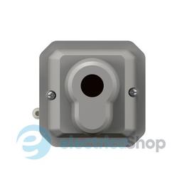 Вимикач з ключем 10А/250В 2-позиц. з єврозамком мех-м. Legrand Plexo New 069706L колір сірий
