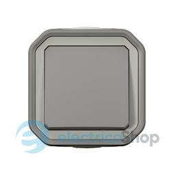 Перемикач проміжний 1-кл. 10А/250В накл. Legrand Plexo New 069716L колір сірий