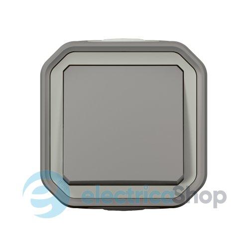 Перемикач проміжний 1-кл. 10А/250В накл. Legrand Plexo New 069716L колір сірий