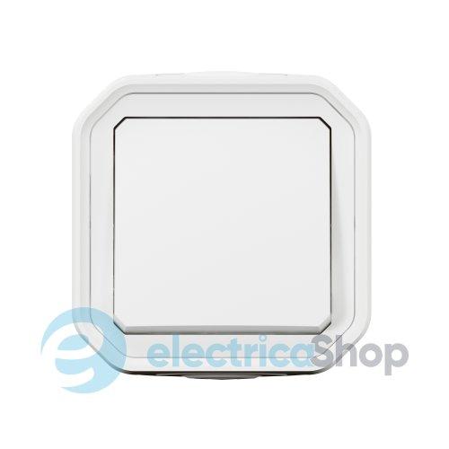 Перемикач 1-кл. 10А/250В накл. Legrand Plexo New 069751L колір білий
