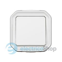 Кнопка 1-кл. 10А/250В з НВ конт. накл. Legrand Plexo New 069760L колір білий