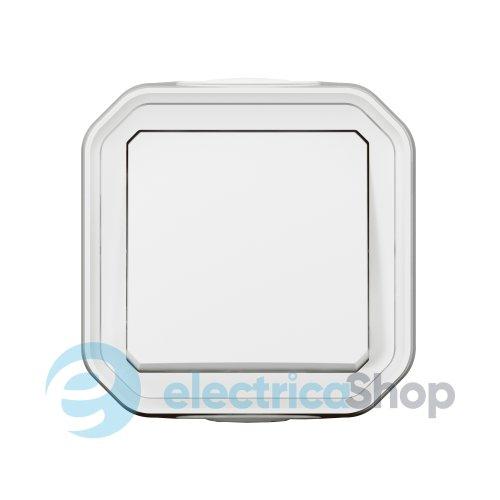 Кнопка 1-кл. 10А/250В з НВ конт. накл. Legrand Plexo New 069760L колір білий