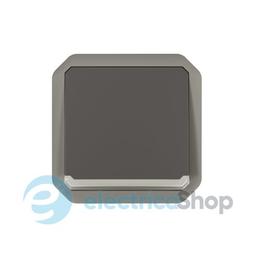 Кнопка з підсв. 1-кл. 10А/250В з перем. мех-м. Legrand Plexo New 069816L колір антрацит