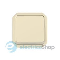 Кнопка з підсв. 1-кл. 10А/250В з перем. мех-м. Legrand Plexo New 069826L колір бежевий