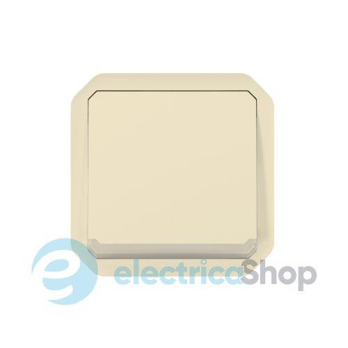 Кнопка з підсв. 1-кл. 10А/250В з перем. мех-м. Legrand Plexo New 069826L колір бежевий