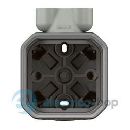 Коробка наклад. 1-пост. з подвійним вводом ISO20 Legrand Plexo New 069846L колір сірий