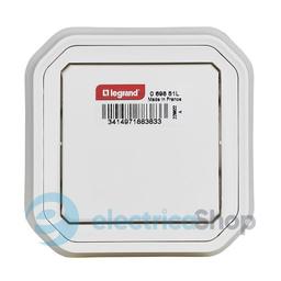 Перемикач 1-кл. 10А/250В вбуд. Legrand Plexo New 069851L колір білий