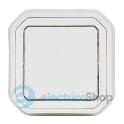 Перемикач 1-кл. 10А/250В з монт. лап. вбуд. Legrand Plexo New 069852L колір білий