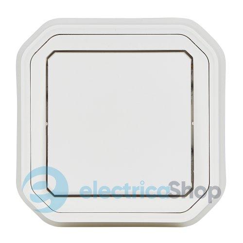 Перемикач 1-кл. 10А/250В з монт. лап. вбуд. Legrand Plexo New 069852L колір білий