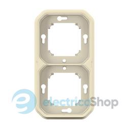Рамка-супорт 2-пост. гориз./верт. вбуд. Legrand Plexo New 069853L колір бежевий