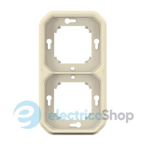 Рамка-супорт 2-пост. гориз./верт. вбуд. Legrand Plexo New 069853L колір бежевий