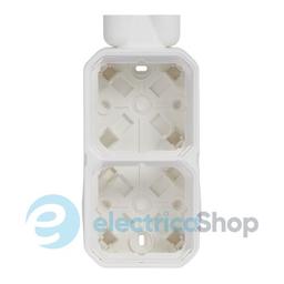 Коробка наклад. 2-пост. з подвійним вводом ISO20 Legrand Plexo New 069866L колір білий