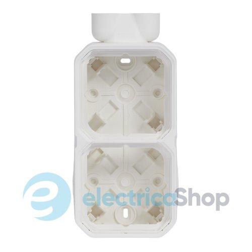 Коробка наклад. 2-пост. з подвійним вводом ISO20 Legrand Plexo New 069866L колір білий