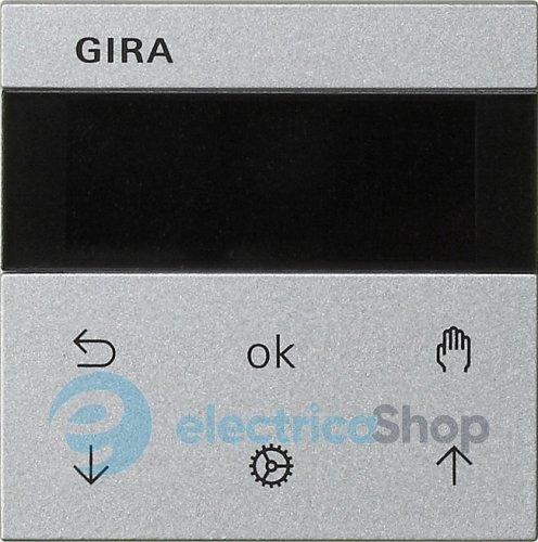 Накладка жалюзі та таймеру S3000 System 55 Gira 536626, алюміній